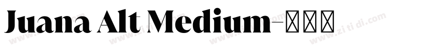 Juana Alt Medium字体转换